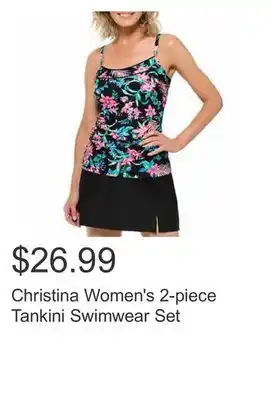 Costco Christina women's 2-piece tankini swimwear set offer