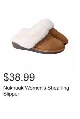 Costco Nuknuuk women's shearling slipper offer