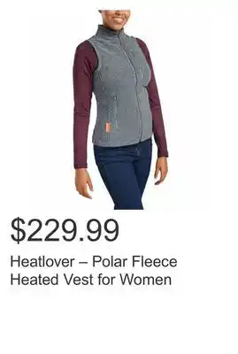 Costco Heatlover – polar fleece heated vest for women offer