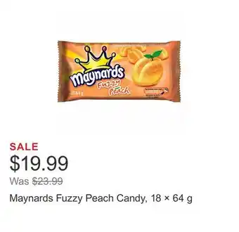 Costco Maynards fuzzy peach candy, 18 × 64 g offer