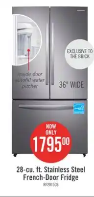 The Brick Samsung 28 cu. ft. french-door refrigerator - rf28t5021sr/aa offer