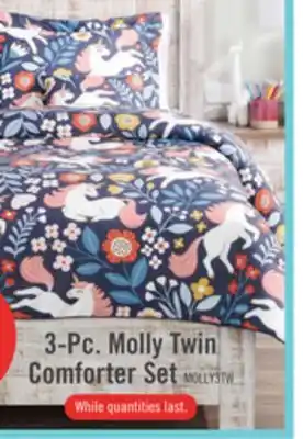 The Brick Molly 3-piece twin comforter set offer