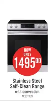 The Brick Samsung 6.3 cu. ft. electric range with convection - ne63t8311ss/ac offer