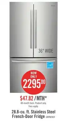 The Brick Frigidaire gallery 28.8 cu. ft. french-door refrigerator - grfn2853af offer