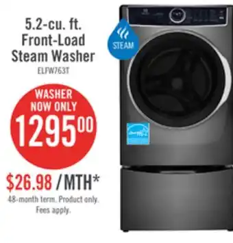 The Brick Electrolux 5.2 cu. ft. front-load washer - elfw7637at offer