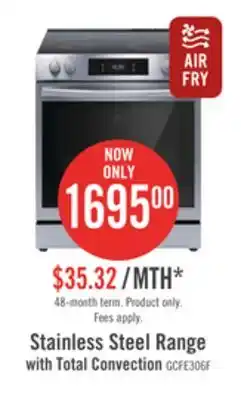 The Brick Frigidaire gallery 6.2 cu. ft. electric range with total convection - gcfe306cbf offer