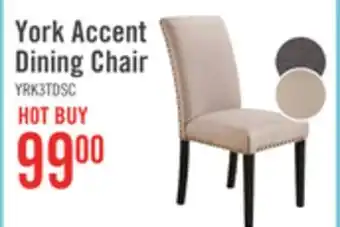 The Brick York studded dining chair - taupe offer