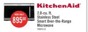 The Brick Kitchenaid 2.0 cu. ft. over-the-range microwave with sensor functions - stainless steel offer