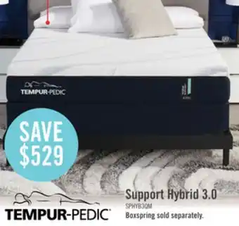 The Brick Tempur -support 3.0 medium hybrid queen mattress offer