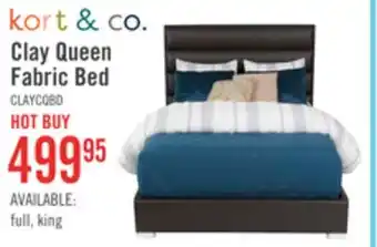 The Brick Clay queen platform bed offer