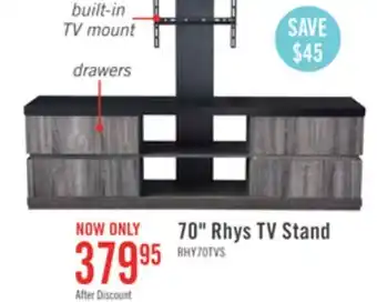 The Brick Rhys 70 tv stand with tv mount offer