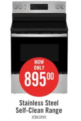 The Brick Ge 5 cu. ft. freestanding electric range with self-clean - jcb630svss offer