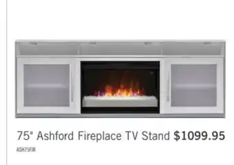 The Brick Ashford 75 electric fireplace tv stand offer