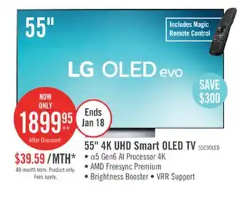 The Brick Lg 55 c3 4k oled evo smart tv offer