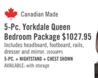 The Brick Yorkdale 5-piece queen panel bedroom package - grey offer