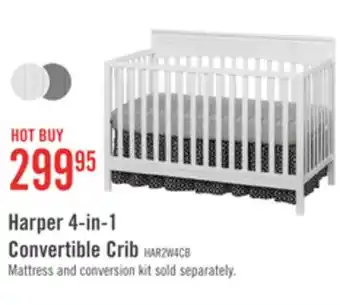 The Brick Harper 4-in-1 convertible crib - snow white offer