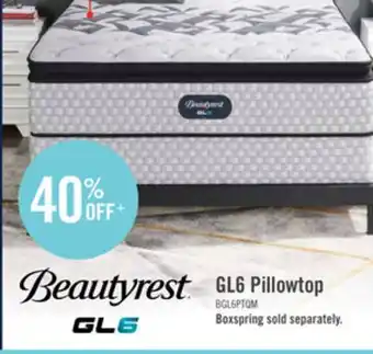 The Brick Beautyrest gl6 pillowtop queen mattress offer