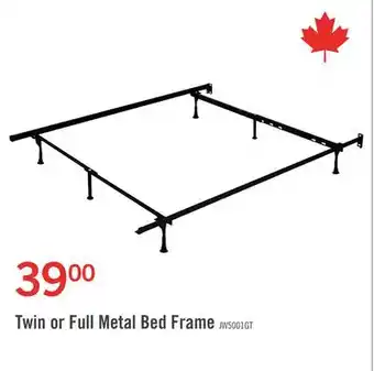 The Brick Twin/full metal glider bed frame offer