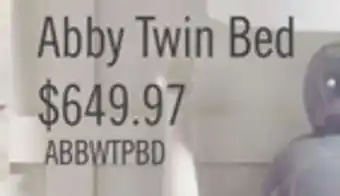 The Brick Abby twin panel bed offer