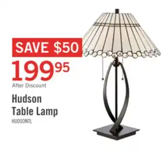 The Brick Hudson table lamp offer