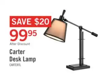 The Brick Carter desk/task lamp with usb port offer
