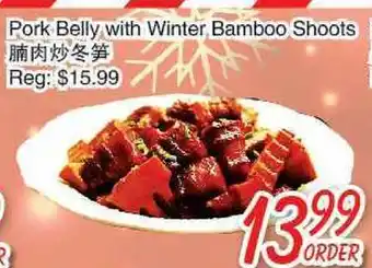 Foody Mart Pork belly with winter bamboo shoots offer