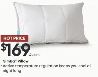 Sleep Country Simba pillow offer