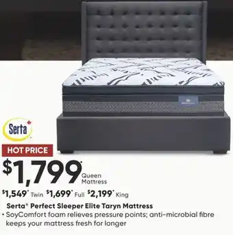 Sleep Country Serta perfect sleeper elite taryn mattress offer