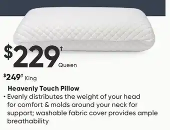 Sleep Country Heavenly touch pillow offer