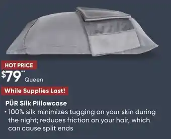 Sleep Country Pür silk pillowcase offer
