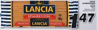 IGA Lancia pasta offer