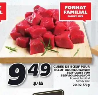 IGA Beef cubes for beef bourguignon offer