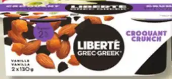IGA Liberté grec yogurt offer