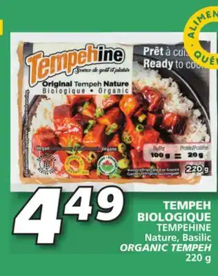 IGA Tempehine organic tempeh offer