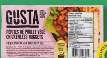 IGA Gusta plant-based general tao or chicken nuggets offer