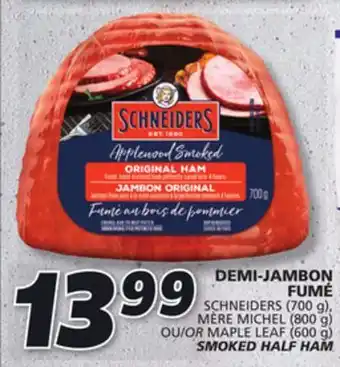 IGA Schneiders smoked half ham offer