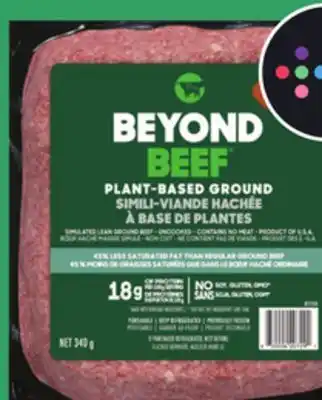 IGA Beyond meat frozen plant-based breaded tenders, ground or sausages offer