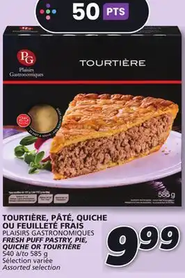 IGA Fresh puff pastry, pie, quiche or tourtière offer