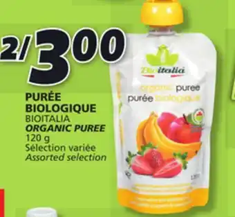 IGA Bioitalia organic puree offer