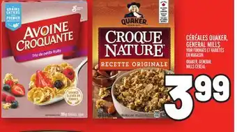 Metro Céréales quaker, general mills | quaker, general mills cereal offer