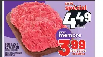 Metro Porc haché extra maigre | extra lean ground pork offer