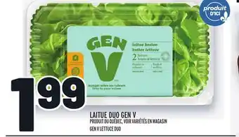 Metro Laitue duo gen v | gen v lettuce duo offer