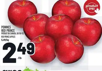 Metro Pommes red prince | red prince apples offer