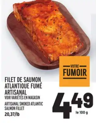 Metro Filet de saumon atlantique fumé artisanal | artisanal smoked atlantic salmon fillet offer