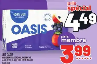 Metro Jus oasis | oasis juice offer
