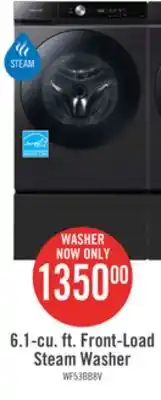 The Brick Samsung bespoke 6.1 cu. ft. smart front-load washer - wf53bb8700avus offer
