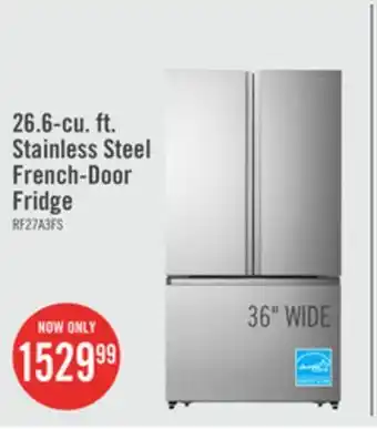 The Brick Hisense 26.6 cu. ft. french-door refrigerator - rf27a3fse offer