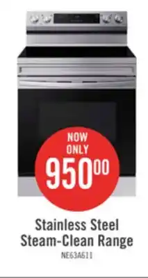 The Brick Samsung 6.3 cu. ft. freestanding electric range with wi-fi - ne63a6111ss/ac offer