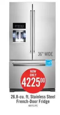 The Brick Kitchenaid 26.8 cu. ft. french-door refrigerator - krff577kps offer