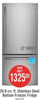 The Brick Ge 20.9 cu. ft. bottom-freezer refrigerator - gde21dyrkfs offer